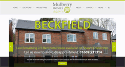 Desktop Screenshot of mulberryhomesyorkshire.com